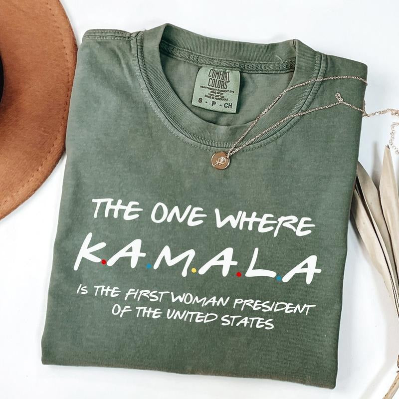 Comfort Colors Kamala T-Shirt, Harris Walz T-shirt, Kamala Tim 2024 Shirt, Democratic Ticket 2024 Shirt Hoodie, Sweatshirt
