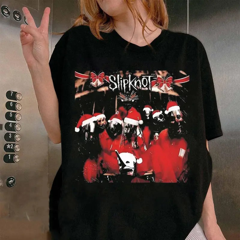 Comfort Colors Slipknot christmas T-Shirt Unisex Tee For Men Women Size S-5XL Hoodie, Sweatshirt | TeeBloomCo.com