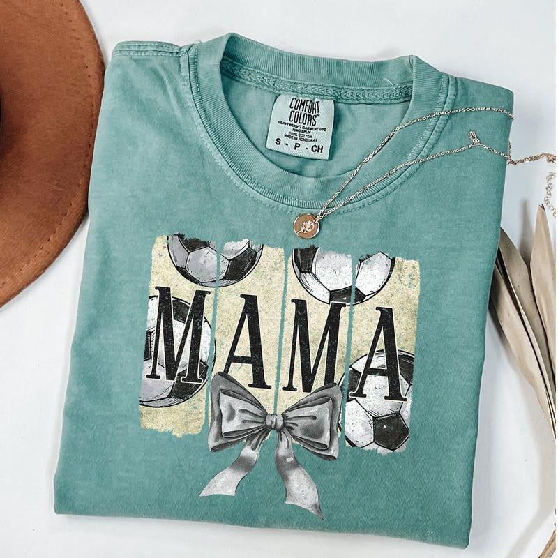 Comfort Colors Soccer Mama Shirt, Vintage Soccer Coquette Shirt, Soccer Mom T-shirt, Game Day Tee Hoodie, Sweatshirt