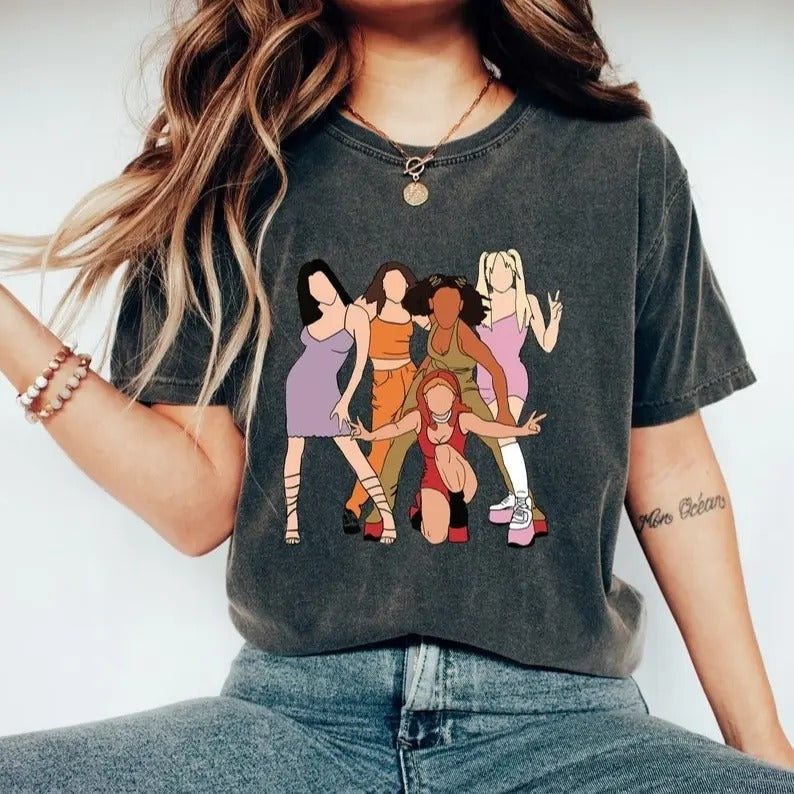Comfort Colors Spice Girls Tshirt, 90s Band Spice Girls Shirt, Vintage Girl Gang Shirt Gift Fans Hoodie, Sweatshirt