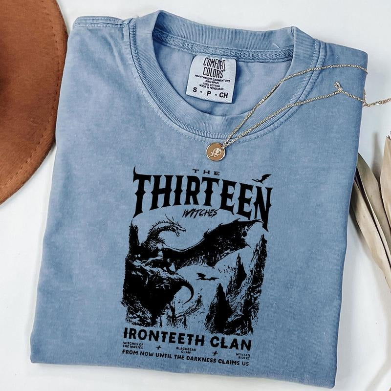 Comfort Colors The Thirteen Shirt, Throne Of Glass T-Shirt, Merch Terrasen Bookish Shirt Shirt, Unisex T-Shirt Hoodie,...