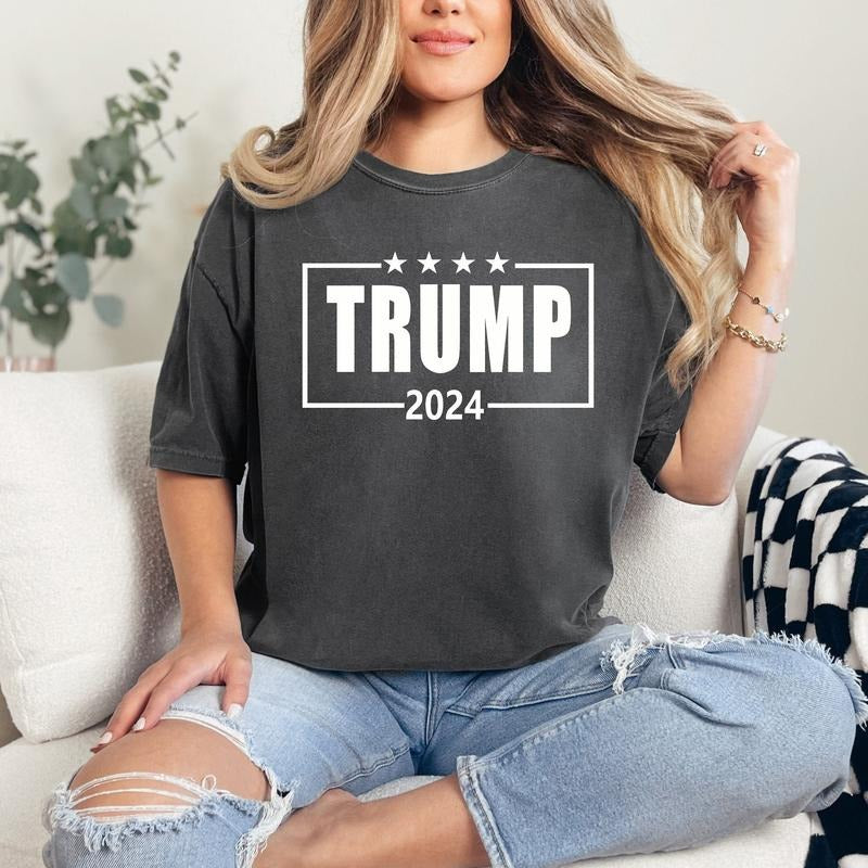 Comfort Colors Trump 2024 Shirt, Pro-Trump T-shirt, Pro America Shirt, Republican Shirt, Republican Gifts, Patriotic...