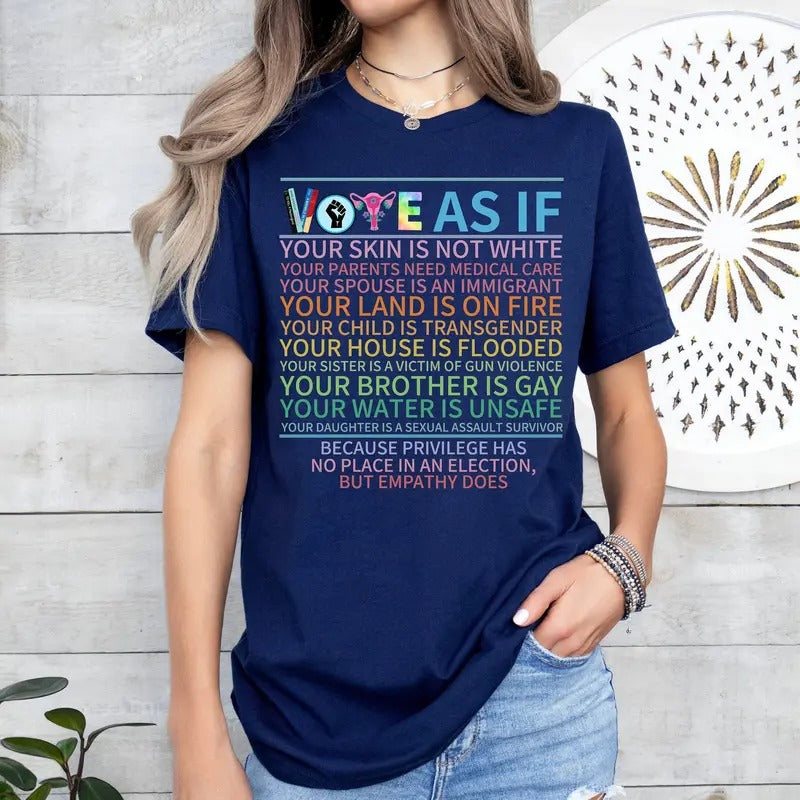 Comfort Colors Vote As If Shirt, Election Shirt,Voter T-Shirt, Voting Tee,Vote Gift, Equality Shirt, Pro Choice Shirt...