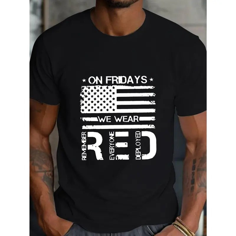 Comfortable Friday Fit Men's Casual Short Sleeve T-Shirt - Breathable Cotton Tee for Everyday Wear