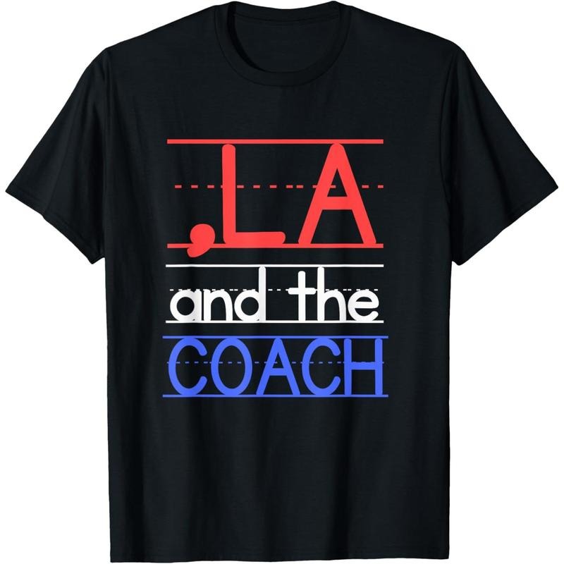 Comma La and the Coach Harris Walz 2024 Educators T-Shirt made in usa Hoodie, Sweatshirt | TeeBloomCo.com