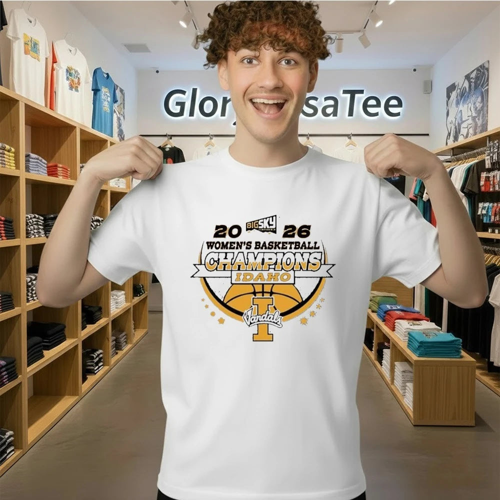 Conference Idaho Vandals Champions 2026 Big Sky Womens Basketball Tournament Shirt