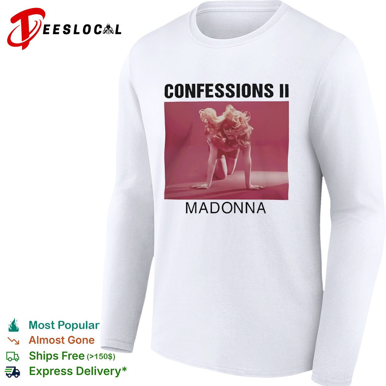 Confessions II Madonna album cover shirt