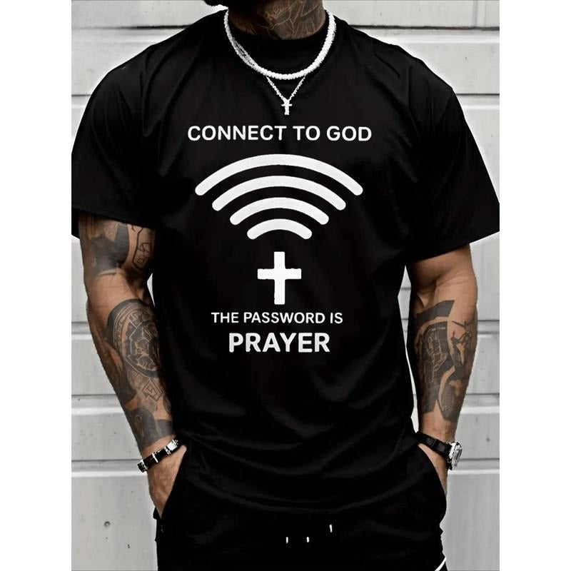 Connect To God The Password Ls PrayerT-Shirt Heavy Cotton T Shirt Made in USA Hoodie, Sweatshirt | TeeBloomCo.com