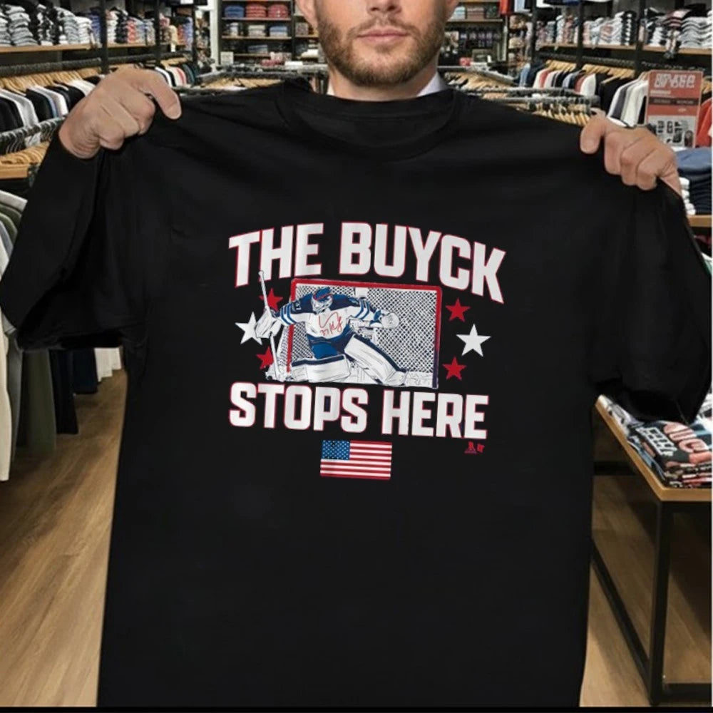Connor Hellebuyck The Buck Stops Here Shirt