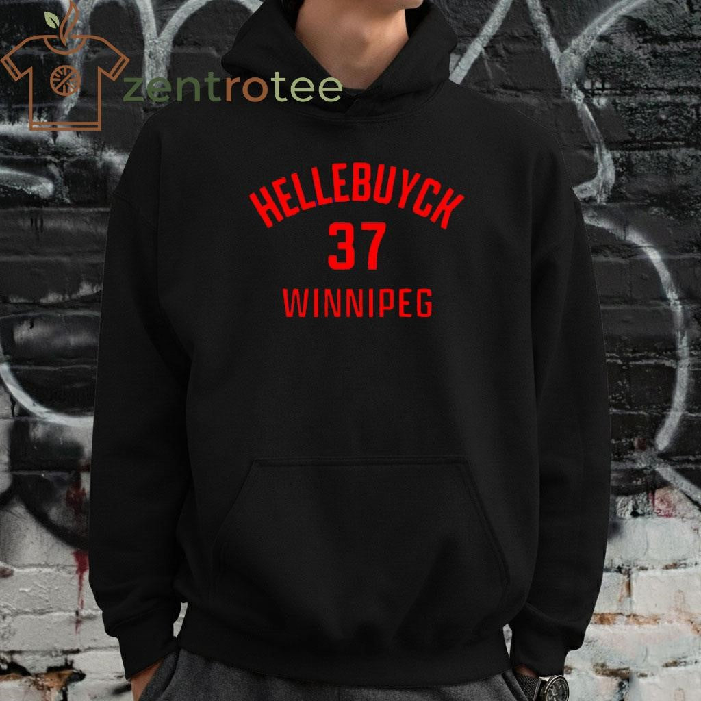 Connor Hellebuyck Winnipeg Jets name and number 37 shirt