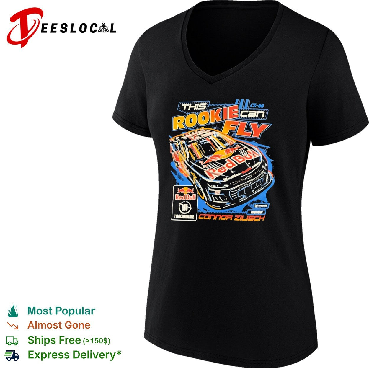 Connor Zilisch Trackhouse Racing NASCAR This Rookie Can Fly Red Bull Racing shirt