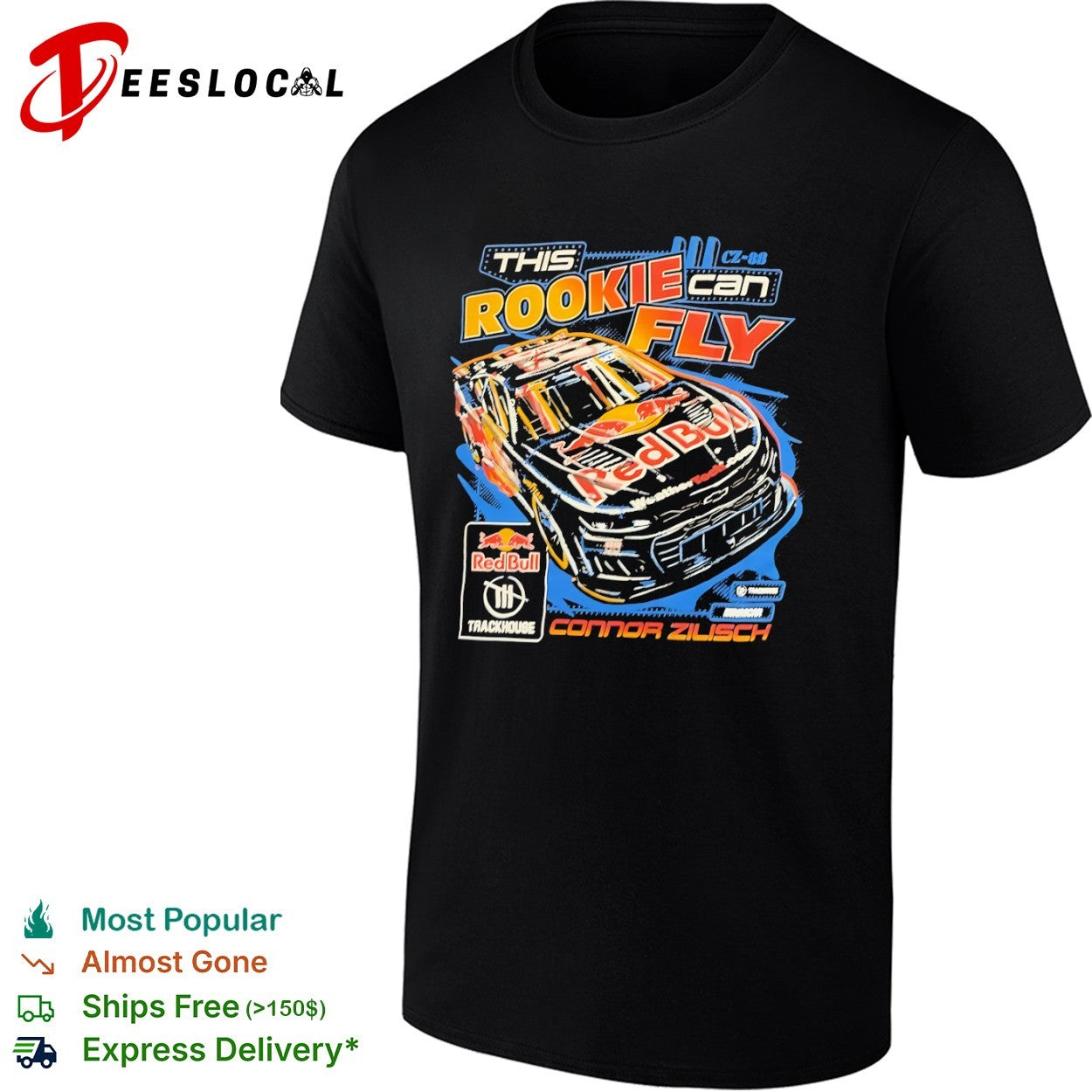Connor Zilisch Trackhouse Racing NASCAR This Rookie Can Fly Red Bull Racing shirt