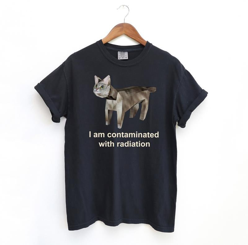 Contaminated with radiation Shirt, Vintage Comfort Colors Shirt Hoodie, Sweatshirt | TeeBloomCo.com