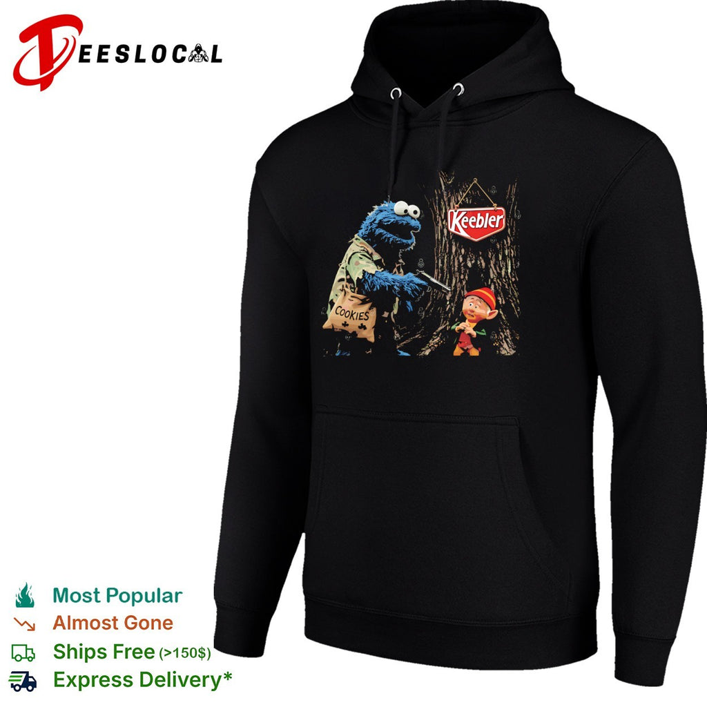 Cookie Monster Keebler Cookies Parody Sesame Street Tree House shirt