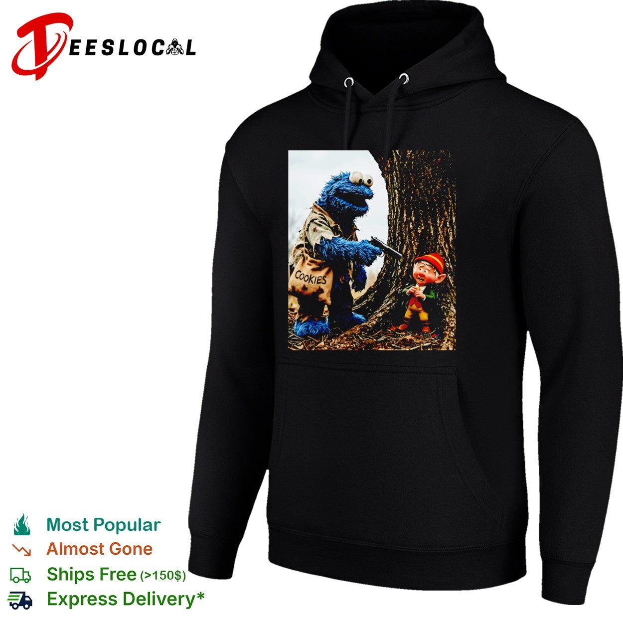 Cookie Monster and Elf on the Shelf Cookies Parody shirt