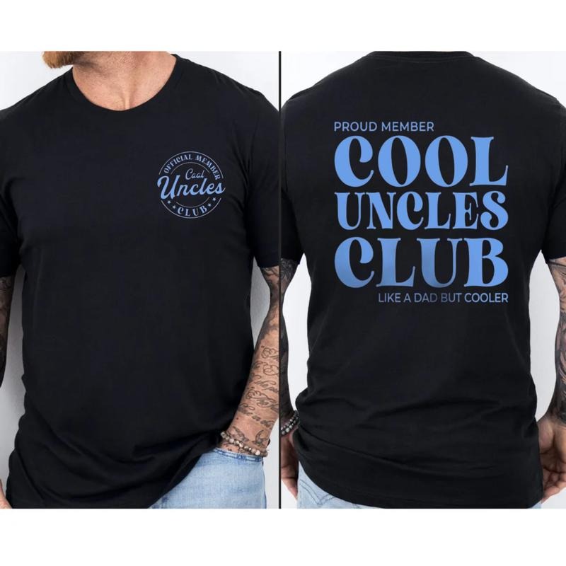 Cool Uncles Club Shirt For Men, Cool Uncle Shirt, Pregnancy Announcement Shirt For Brother, humorous Fathers Day Gift,...