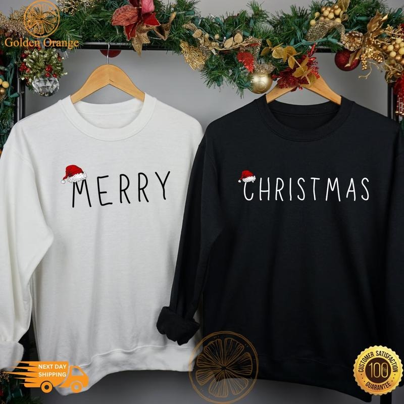 Couple Christmas Sweatshirt, Matching Couple Christmas Sweatshirt, Christmas Gift, Merry Christmas Sweater, Matching...