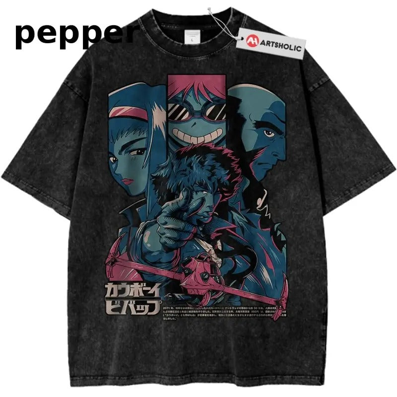 Cowboy Bebop Shirt, Anime Shirt, Vintage T-Shirt Hoodie, Sweatshirt | TeeBloomCo.com