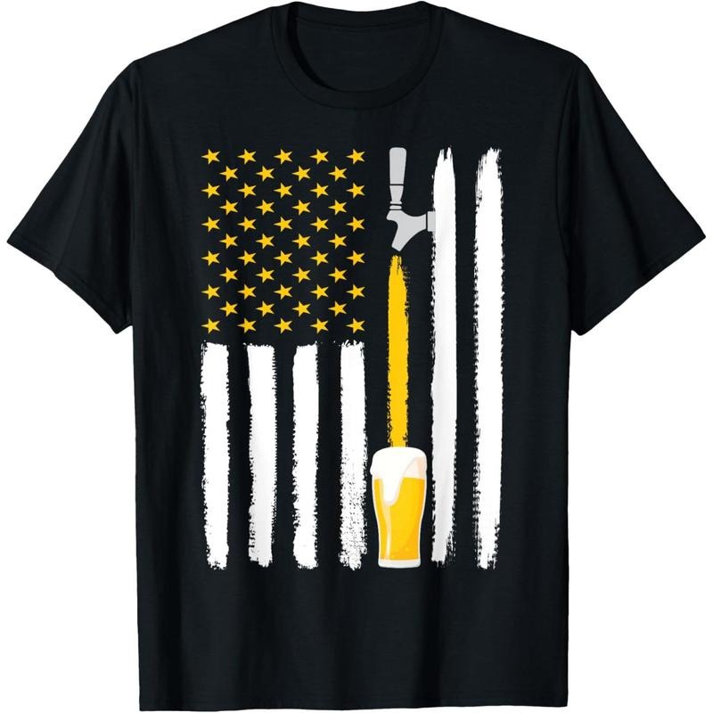 Craft Beer American Flag USA 4th July Brewery T-Shirt  made in us Hoodie, Sweatshirt | TeeBloomCo.com