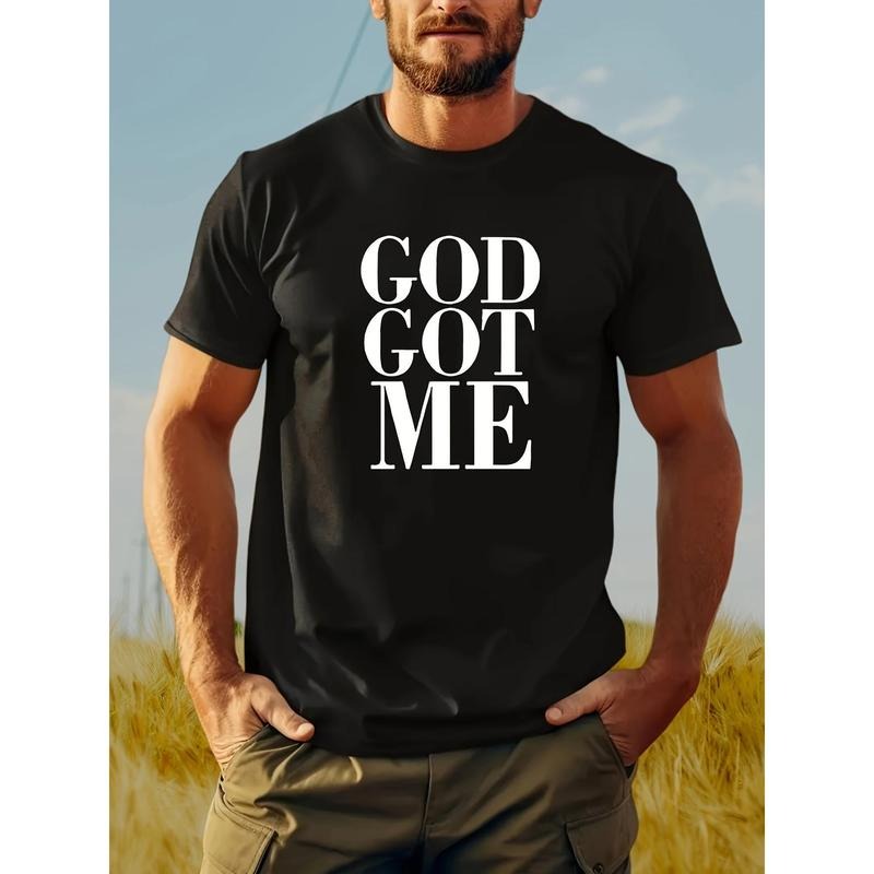 Creative American printed short sleeve T-shirt Men's round neck loose casual half sleeve men's fashion T-shirt summer...