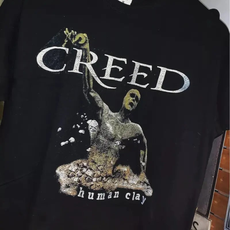Creed band Human Clay Tour graphic black Shirt unisex men women Cotton Unisex Tshirt Hoodie, Sweatshirt | TeeBloomCo.com