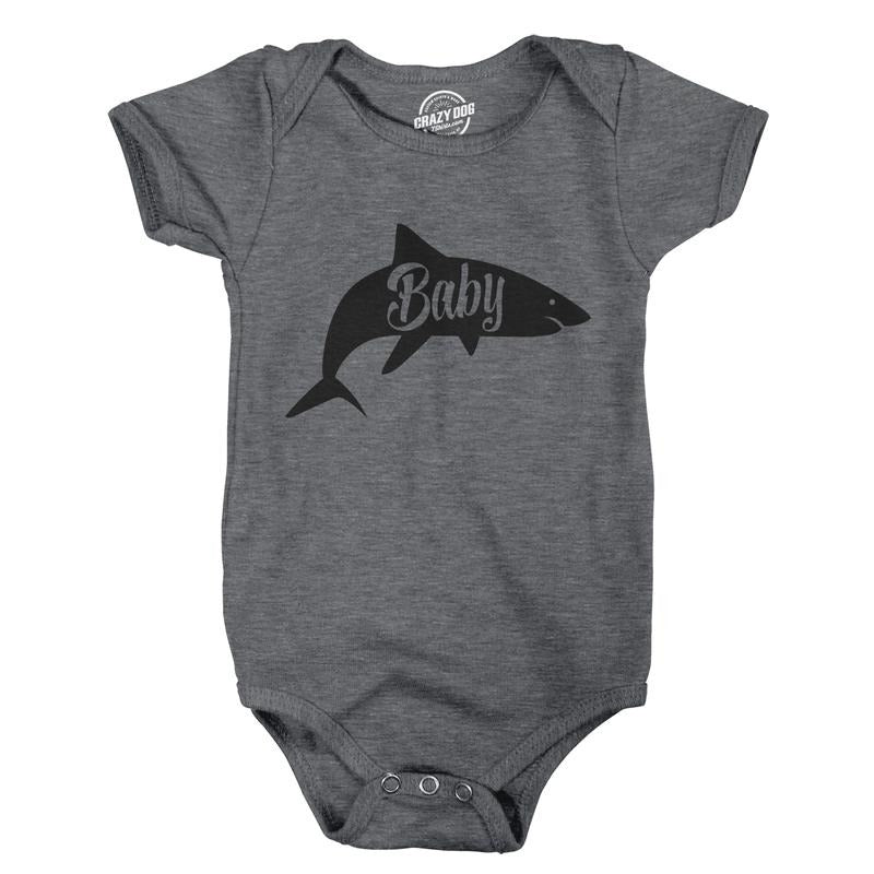Creeper Baby Shark Cute Baby Funny Shirt for Newborn Shower Graphic Infant Tee Funny Baby Onesies Shark Onesie for Baby...