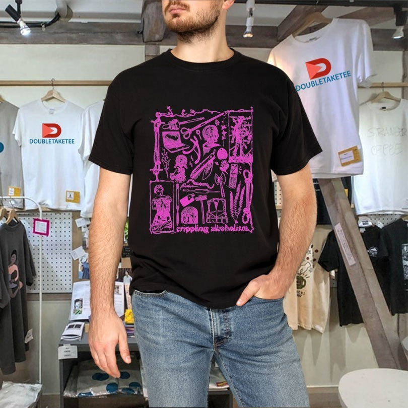 Crippling Alcoholism Camgirl Collage Shirts