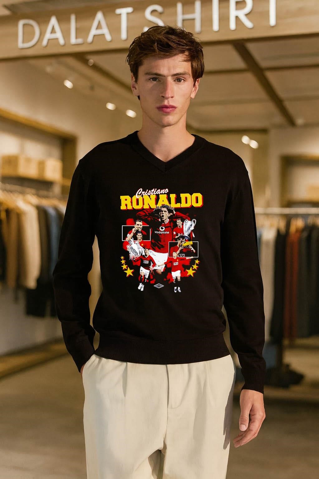 Cristiano Ronaldo Manchester United Vodafone AIG Football shirt