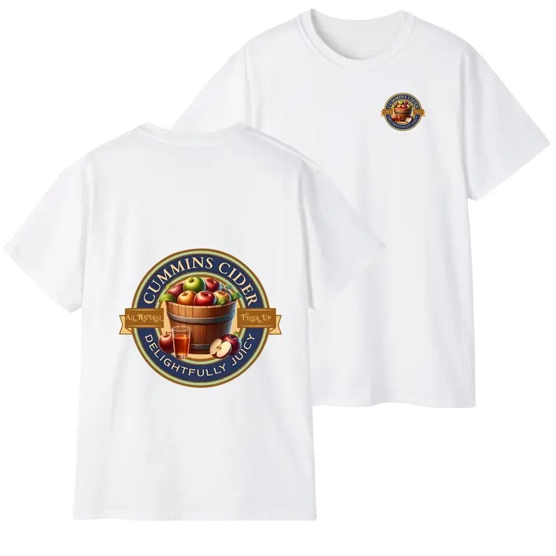 Cummins Cider - men's funny T-shirt- Menswear Casual Crewneck, For Men For Women Hoodie, Sweatshirt | TeeBloomCo.com