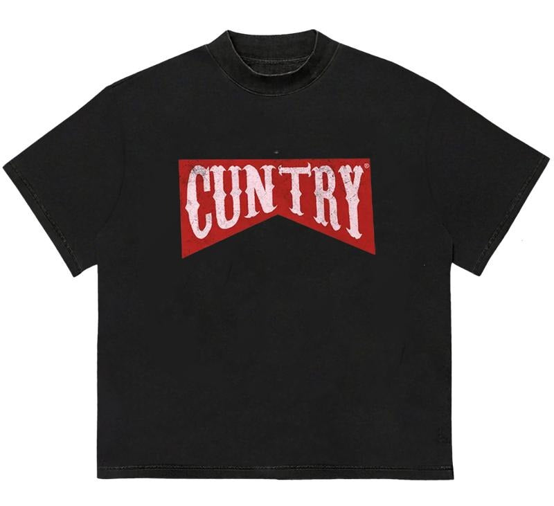 Cuntry T-Shirt For Women Men Crewneck Street Style Cozy Graphic T-Shirt for Chilly Days Hoodie, Sweatshirt | TeeBloomCo.com