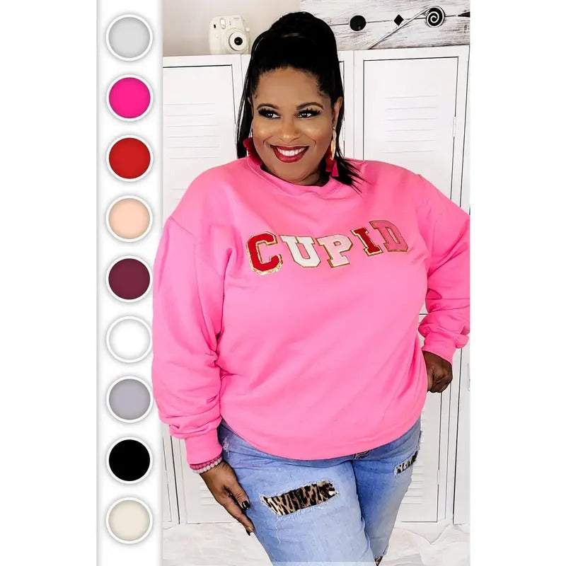 Cupid Ideal Chenille Sweatshirt T-Shirts, Hoodie | TeeBloomCo.com
