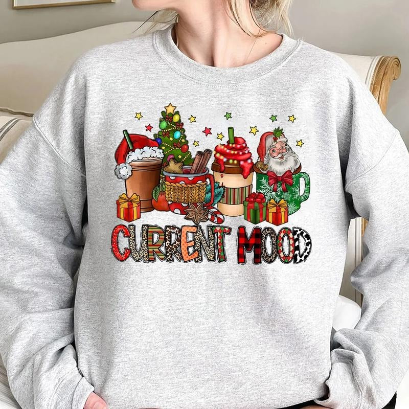 Current Mood Christmas Crewneck Sweatshirt, Hoodie, T-shirt | TeeBloomCo.com