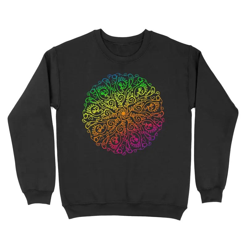 Curse Word Mandala Crewneck Sweatshirt - Funny Sweatshirt For WOmen T-Shirts, Hoodie | TeeBloomCo.com