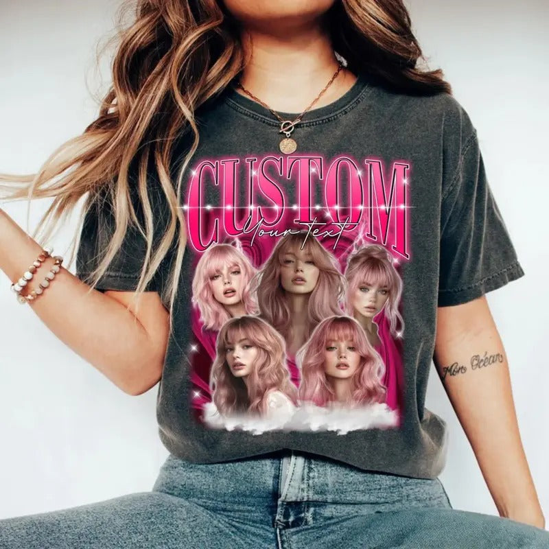 Custom Bootleg Rap Tee, custom bootleg shirt, custom photo shirt, birthday gift, husband Valentine gift, custom your own...