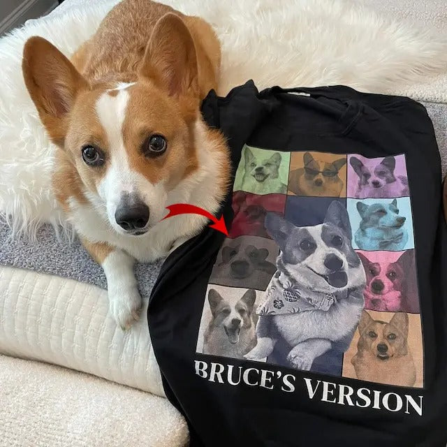 Custom Dog  shirt, Custom Dog Cat Shirt, Custom Pet Portrait Shirt, HL20 Hoodie, Sweatshirt | TeeBloomCo.com