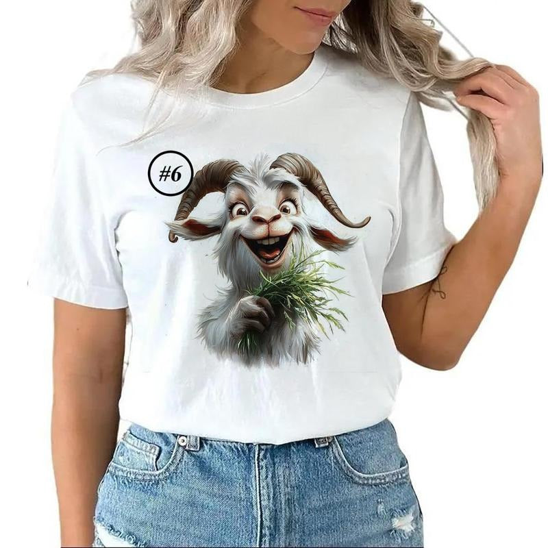 Custom Funny Goat Farm Animal Unisex T-shirt Sweatshirt Hoodie Design all #ty 1 Cotton Womenswear | TeeBloomCo.com