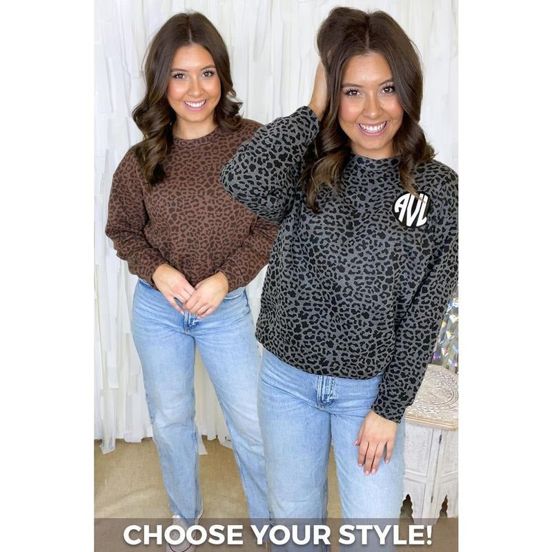 Custom Leopard Sweatshirt T-Shirts, Hoodie | TeeBloomCo.com