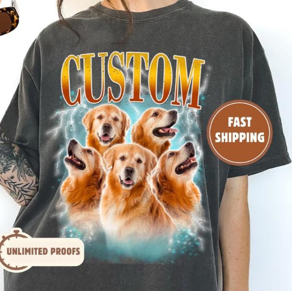 Custom Vintage Photo And Year, Custom Shirt With Picture Personalized 30th Birthday Gift Vintage 1995 shirtstyle{n002}2...