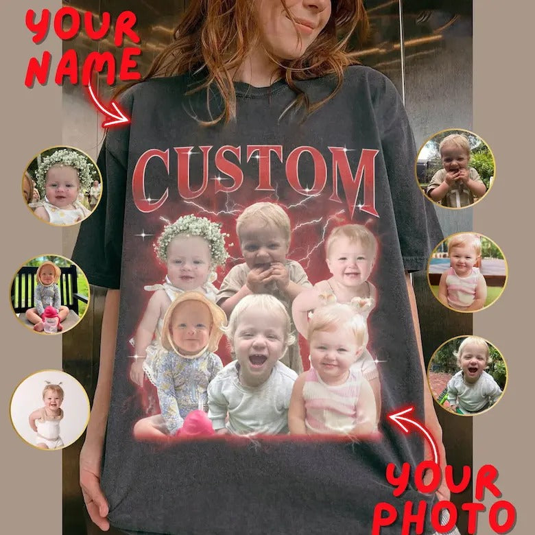 Custom Your Own Photo Shirt, Custom Bootleg Shirt, Custom Photo T-shirt, HL12 Hoodie, Sweatshirt | TeeBloomCo.com