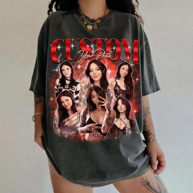 Customized Bootleg Rap Tee, Custom Girlfriend Bootleg Shirt, Personalized Birthday Gifts, Boyfriend Gifts Hoodie, Sweatshirt