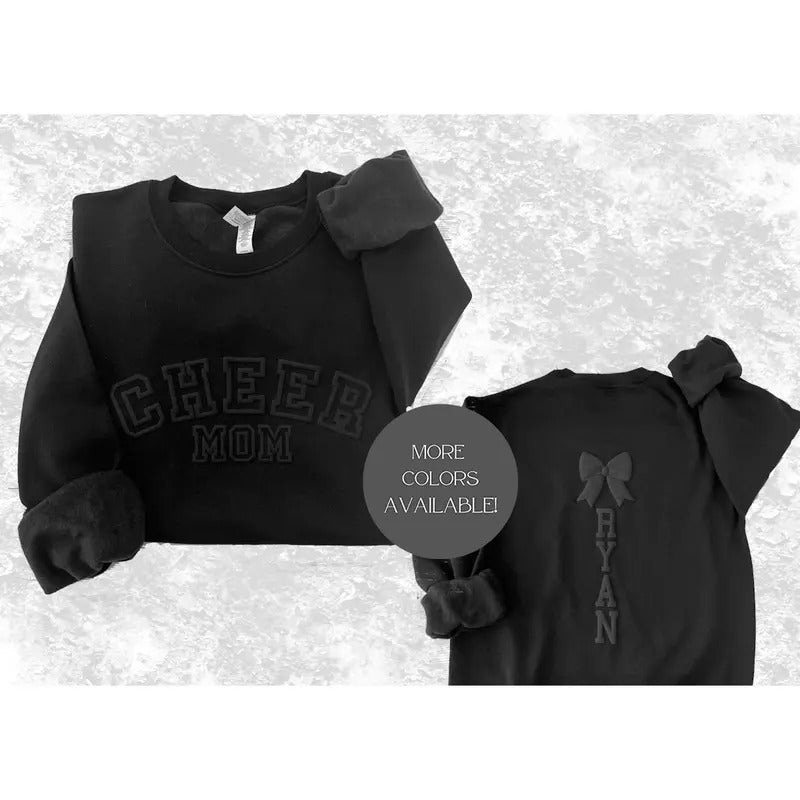 Customized Cheer Mom Sweatshirt, Personalized Cheer Mom Shirt, Cheer Competition Mom Outfit, Cheer Mom Shi, Cheer Mom...