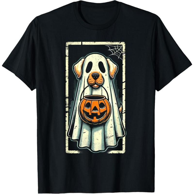 Cute Ghost Dog Men Women Kids Halloween Funny Ghost T-Shirt .made in usa Hoodie, Sweatshirt | TeeBloomCo.com