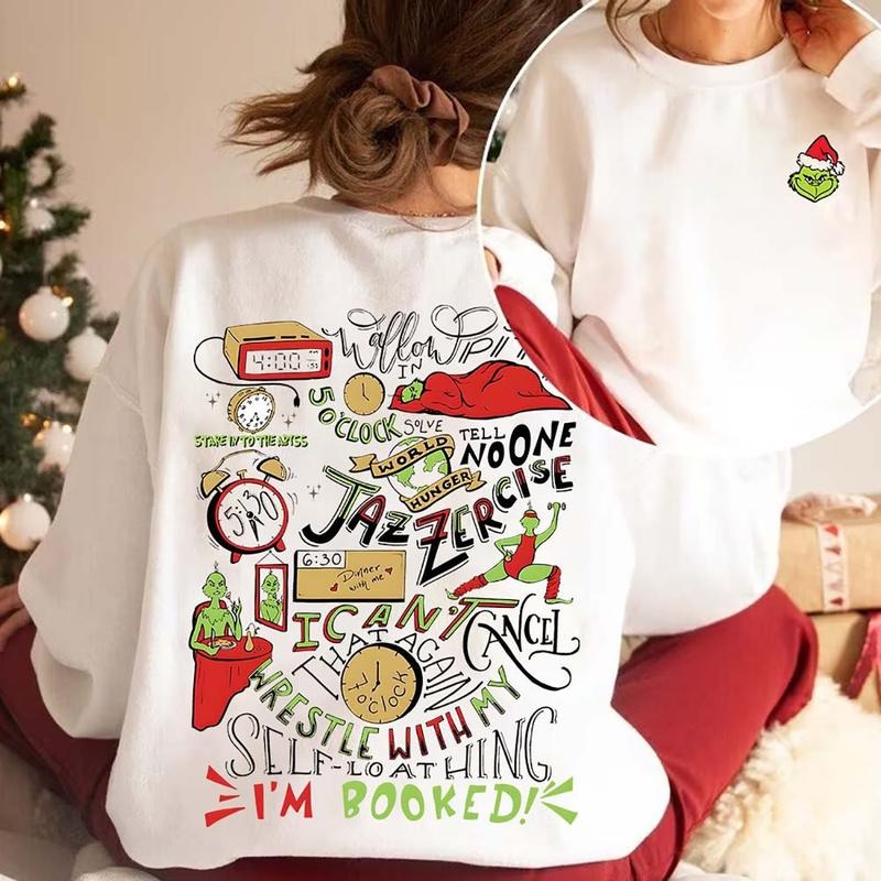 Cute Grinch Christmas Crewneck Sweatshirt, Hoodie, T-shirt | TeeBloomCo.com