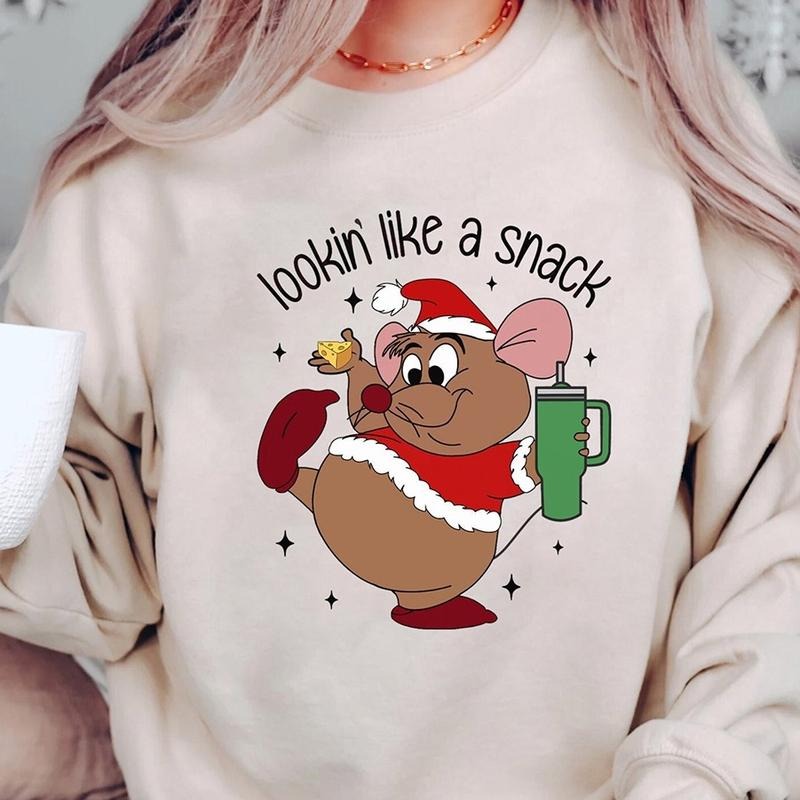 Cute Gus Gus Looking Like A Snack Christmas Crewneck Sweatshirt, Hoodie, T-shirt, Cute Christmas Gifts | TeeBloomCo.com