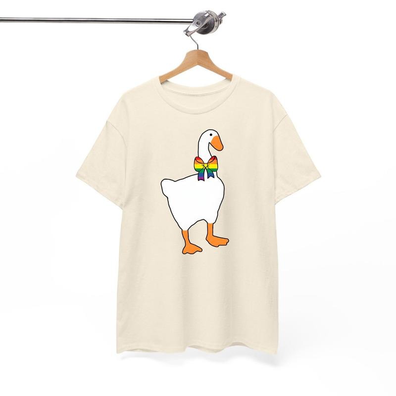 Cute LGBT Goose T-Shirt Sweater, LGBT Shirt, Rainbow Ally Shirt, Respect Pronouns Day Tees, Silly Goose Tees, Pride Gift...