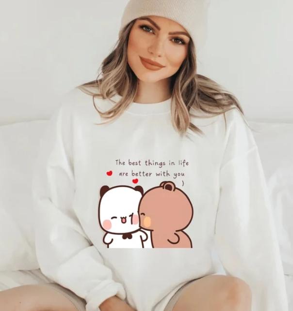 Cute Panda Bear Bubu Dudu T-shirt Couple Love Bubu and Dudu Panda Bears Shirt Hoodie, Sweatshirt | TeeBloomCo.com
