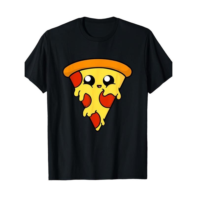 Cute Pizza T Shirt -100% Cotton - 220g made in usa Hoodie, Sweatshirt | TeeBloomCo.com