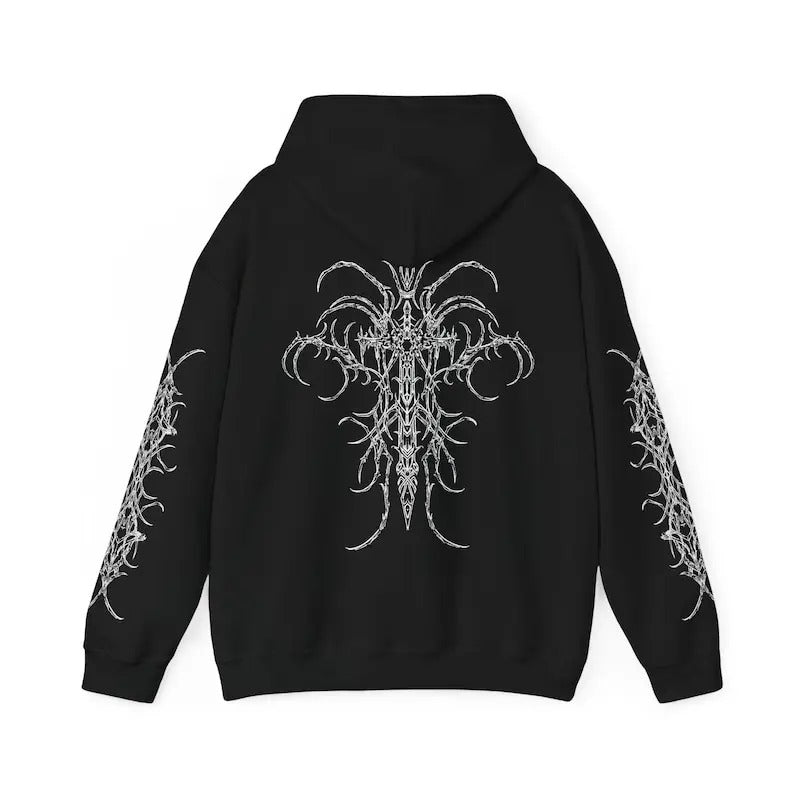 Cyber Sigilism hoodie Emo goth Edgy deathcore gothic clothing heavy metal jacket shirt tshirt satanic cyberpunk alt...