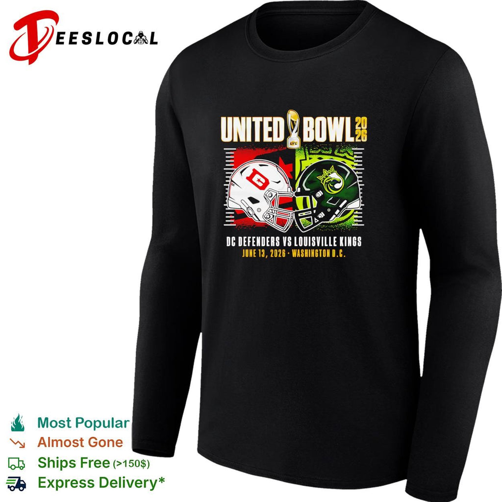DC Defenders vs Louisville Kings United Bowl 2026 June 13 UFL shirt