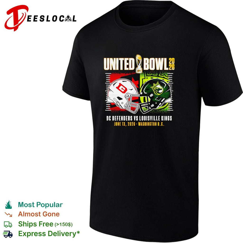 DC Defenders vs Louisville Kings United Bowl 2026 June 13 UFL shirt